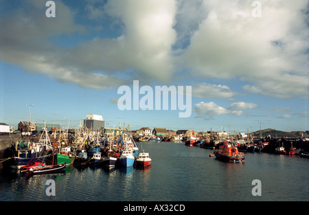 Blick Dock Yard Howth Harbour Stockfoto
