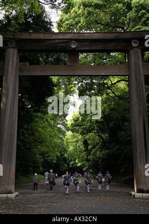 Meiji Jingu (Meiji-Jingu) oder der Meiji-Schrein Komplex, Tokyo, Japan Stockfoto