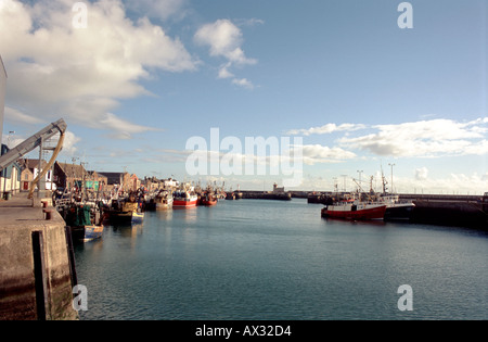 Blick Dock Yard Howth Harbour Stockfoto