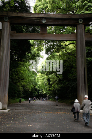 Meiji Jingu (Meiji-Jingu) oder der Meiji-Schrein Komplex, Tokyo, Japan Stockfoto