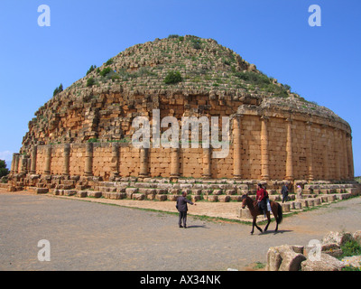 "Qabr äh Rumia", mauretanische Königsgrab (auch als Grab des christlichen Dame), Tipasa, Algerien, Nordafrika Stockfoto