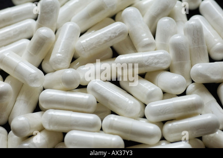 Nahaufnahme von medizinische Pillen Stockfoto