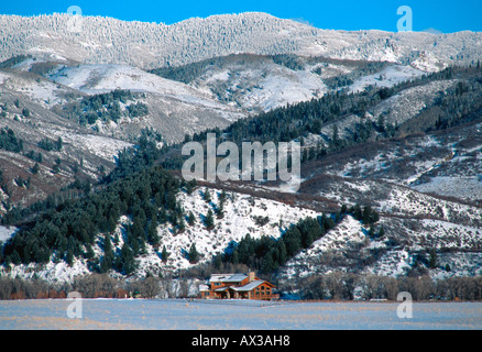 Ferienhaus in der Nähe von Steamboat Springs CO USA Stockfoto