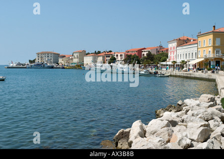 Hafen und das Meer, Porec, Istrien, Kroatien Stockfoto