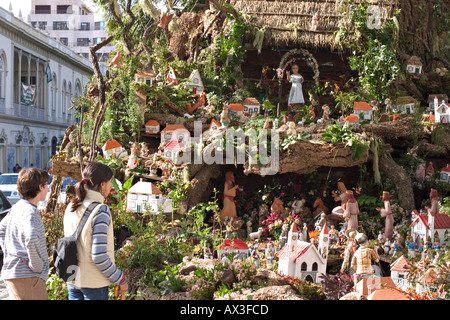 Kinderkrippe in Avenida Arriaga Funchal Madeira Stockfoto