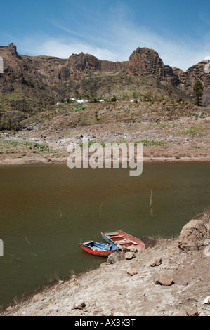 (Reservoir) Presa de Soria auf Gran Canaria auf den Kanarischen Inseln. Stockfoto