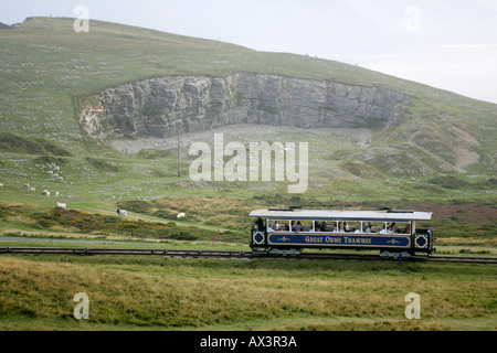 Der Great Orme Straßenbahn, Llandudno Stockfoto