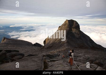 Climbing Mount Kinabalu National Park, Sabah, Malaysia Stockfoto