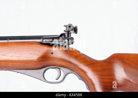 Ein Blick auf ein Gewehr Stockfoto