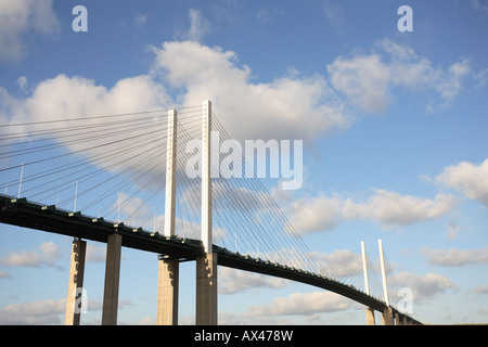 Ein Abschnitt der Dartford Crossing Hängebrücke in Kent Stockfoto