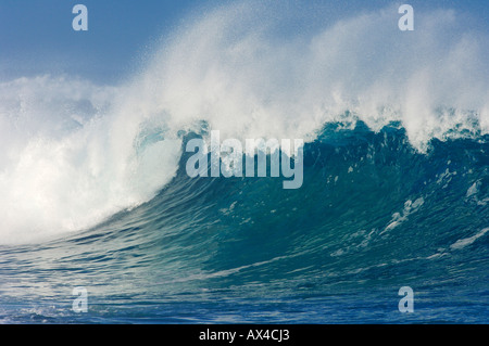 Wellen, North Shore, Oahu, Hawaii Stockfoto