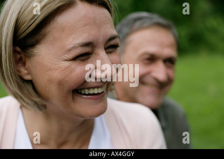 Porträt von einem lachenden reifes Paar Stockfoto
