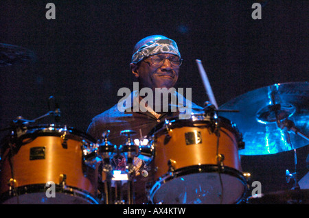 Schlagzeuger Billy Cobham am Rhythmus Sticks Festival, Royal Festival Hall, 2004 Stockfoto