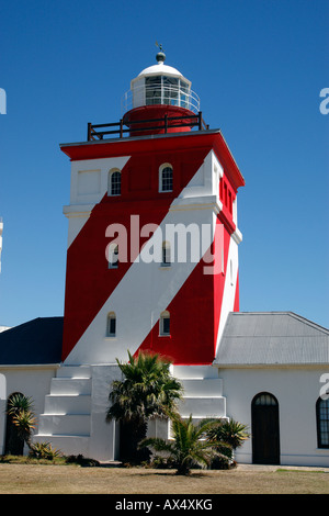 grüne Punkt Leuchtturm mouille Point beach Road Kapstadt western Cape Provinz Südafrika Stockfoto