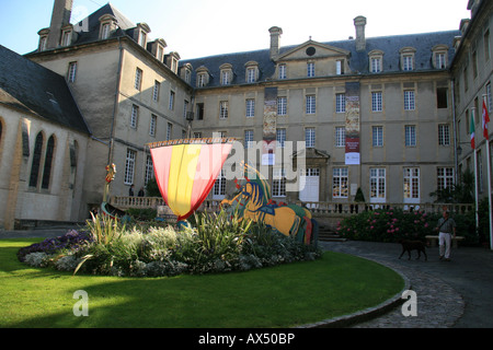 Musée De La Tapisserie de Bayeux, Heimat der Teppich von Bayeux, Bayeux, Normandie. Stockfoto