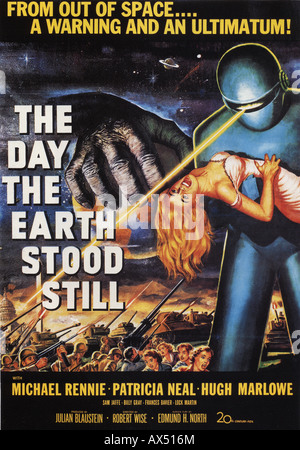 Das Plakat DAY THE EARTH STOOD STILL für 1951 TCF Film Stockfoto