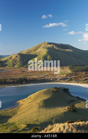 Hooper Inlet und Mt Charles Otago Halbinsel in der Nähe von Dunedin Neuseeland Südinsel Stockfoto