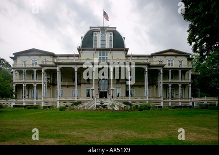 Athenaeum Hotel 1881 Chautauqua Institution Lake Chautauqua NewYork einst größten Holz gestalteten Gebäude Welt Stockfoto