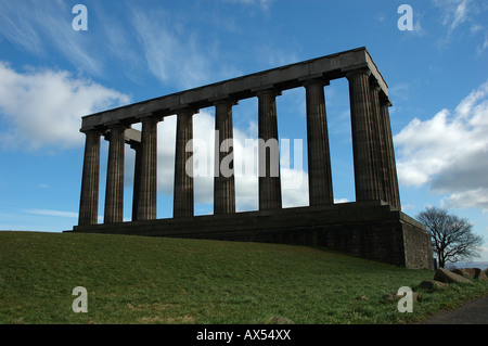 Nationaldenkmal auf Edinburghs Calton Hill Stockfoto