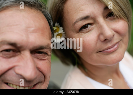 Porträt von ein älteres paar Stockfoto
