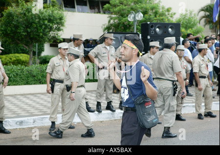 Demonstration für soziale Gerechtigkeit, Asuncion, Paraguay, Südamerika Stockfoto