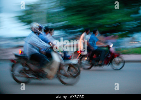 Abendstunden Straße von Phnom Penh Kambodscha Asien Stockfoto