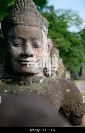 Angkor Thom South Gate Tempel von Angkor-Siem Reap Kambodscha Asien Stockfoto