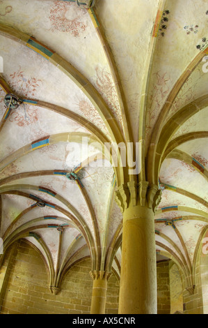 Gewölbte Decke des Zisterzienserklosters in Maulbronn, Baden-Württemberg, Deutschland, Europa Stockfoto