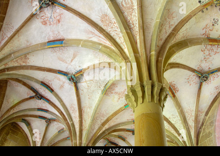 Gewölbte Decke des Zisterzienserklosters in Maulbronn, Baden-Württemberg, Deutschland, Europa Stockfoto