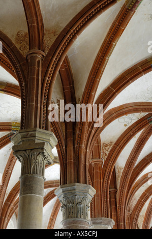 Gewölbte Decke des Zisterzienserklosters in Maulbronn, Baden-Württemberg, Deutschland, Europa Stockfoto