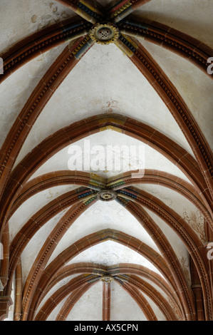 Gewölbte Decke des Zisterzienserklosters in Maulbronn, Baden-Württemberg, Deutschland, Europa Stockfoto