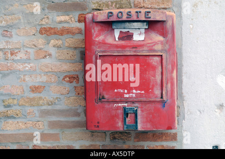 Postfach, Insel Burano, Venedig, Veneto, Italien, Europa Stockfoto