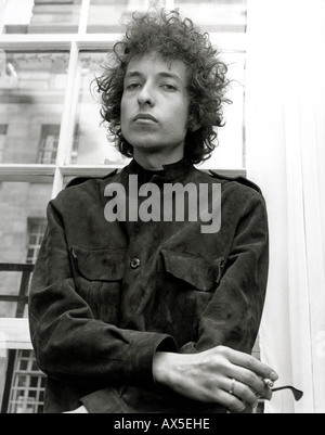 BOB DYLAN - US-Folk-Sängerin im Mayfair Hotel London 3. Mai 1966.   Foto Tony Gale Stockfoto