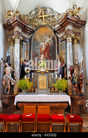 Hauptaltar, Pfarrkirche, St. Veit, Triestingtal, Niederösterreich, Österreich Stockfoto