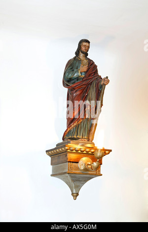 Statue des heiligen Judas, Pfarrkirche St. Veit, Triestingtal, Niederösterreich, Österreich Stockfoto