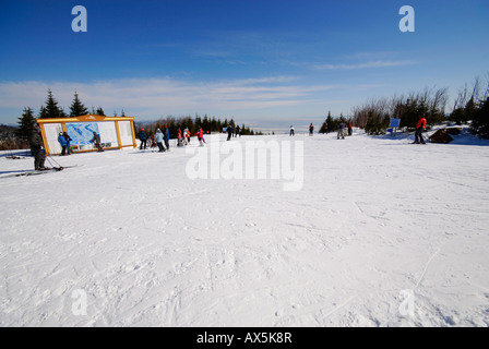 Le Massif Skigebiet, Region von Charlevoix, Kanada Stockfoto