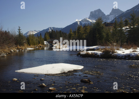 Rockies in Canmore, Alberta Stockfoto