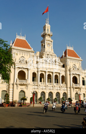 Historisches Rathaus von Saigon, Ho-Chi-Minh-Stadt, Vietnam Stockfoto