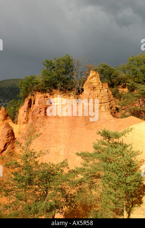 Colorado Provencal Rustrel Luberon Provence Frankreich Stockfoto