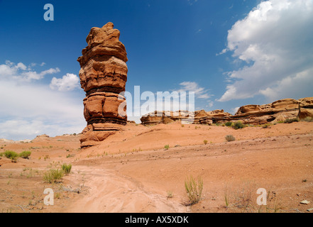 Sandstein-Formationen in der Nähe von Goblin Valley State Park, Utah, USA Stockfoto