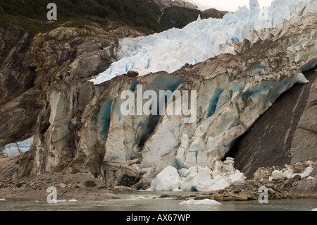 Chile-Patagonien Tierra del Fuego Darwin Nationalpark Garibaldi Gletscher Stockfoto