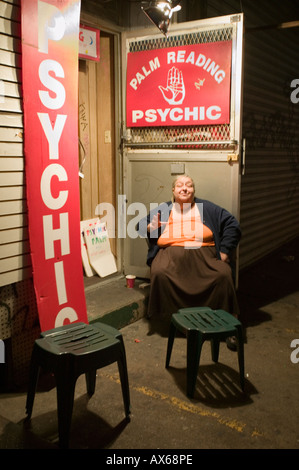 Gypsy psychische und Palm Reader SoHo New York City Stockfoto