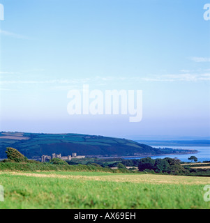 Llanstephan Schloss Carmarthenshire Wales UK Stockfoto