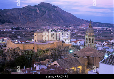 Loja, Provinz Granada, Andalusien, Andalusien, Südspanien, Nacht erschossen von Loja. Stockfoto