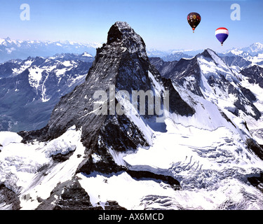 CH - Wallis: Das Matterhorn aus der Luft Stockfoto