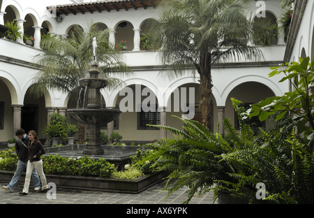 Innen Präsidentschafts-Palast Palacio del Gobierno Plaza Grande Quito Stockfoto