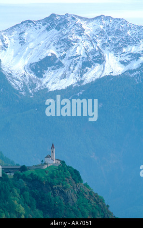 Dorf St. Katharinaberg Schnalstal (Schnalstal) Trentino Alto Adige Italien Oktober 2002 Stockfoto