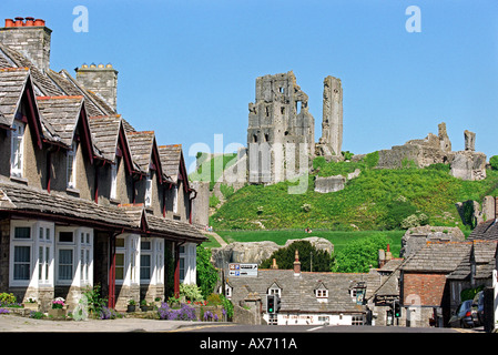 Corfe Castle in Dorset England UK Stockfoto