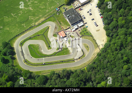 Die Kartbahn Raceway in Brentwood, Essex Stockfoto