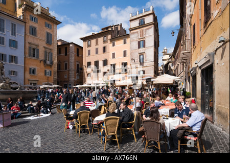 Bürgersteig Restaurant, Piazza della Rotonda, Altstadt, Rom, Italien Stockfoto